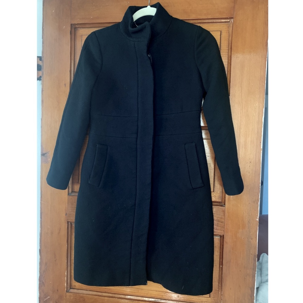 J Crew Classic Wool Button Down Coat